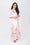 SHANA DRESS (IVORY/PINK) - Dress - Yakira Bella