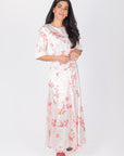 SHANA DRESS (IVORY/PINK) - Dress - Yakira Bella