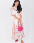 SHANA DRESS (IVORY/PINK) - Dress - Yakira Bella