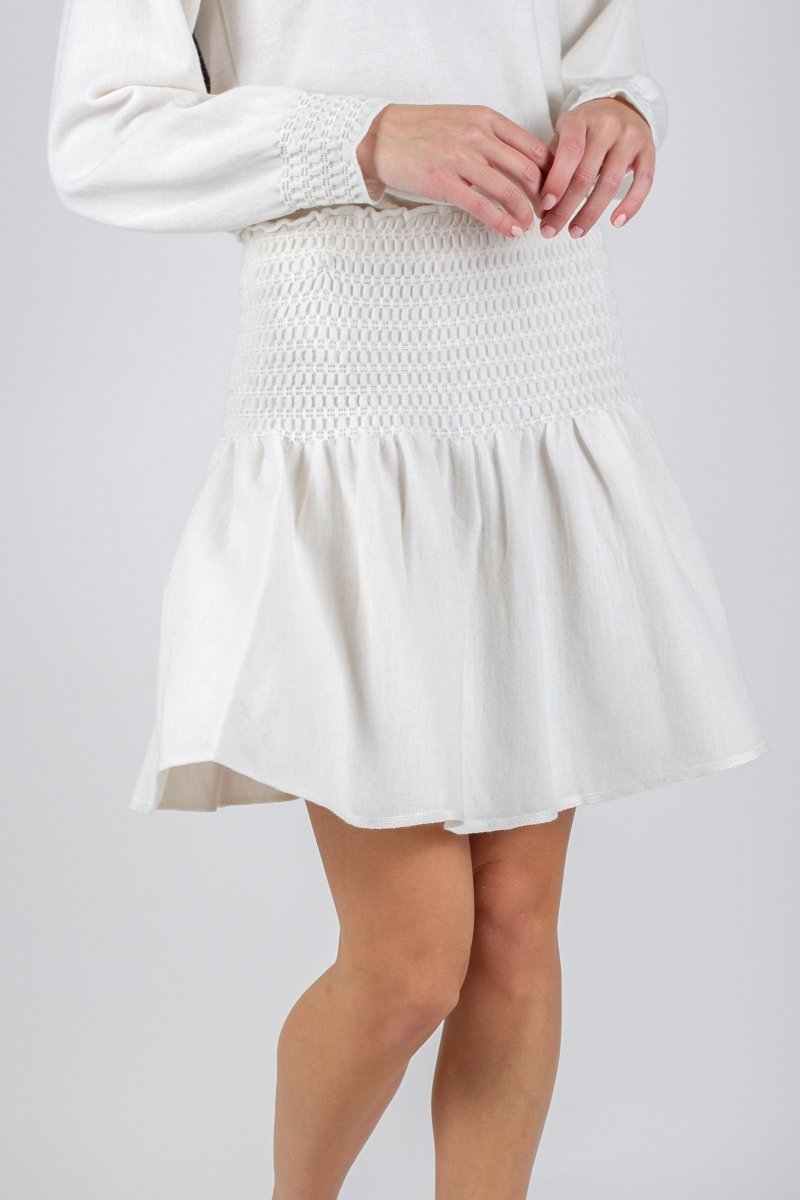 SHELBY SKIRT 20&quot; (IVORY) - Skirt - Yakira Bella