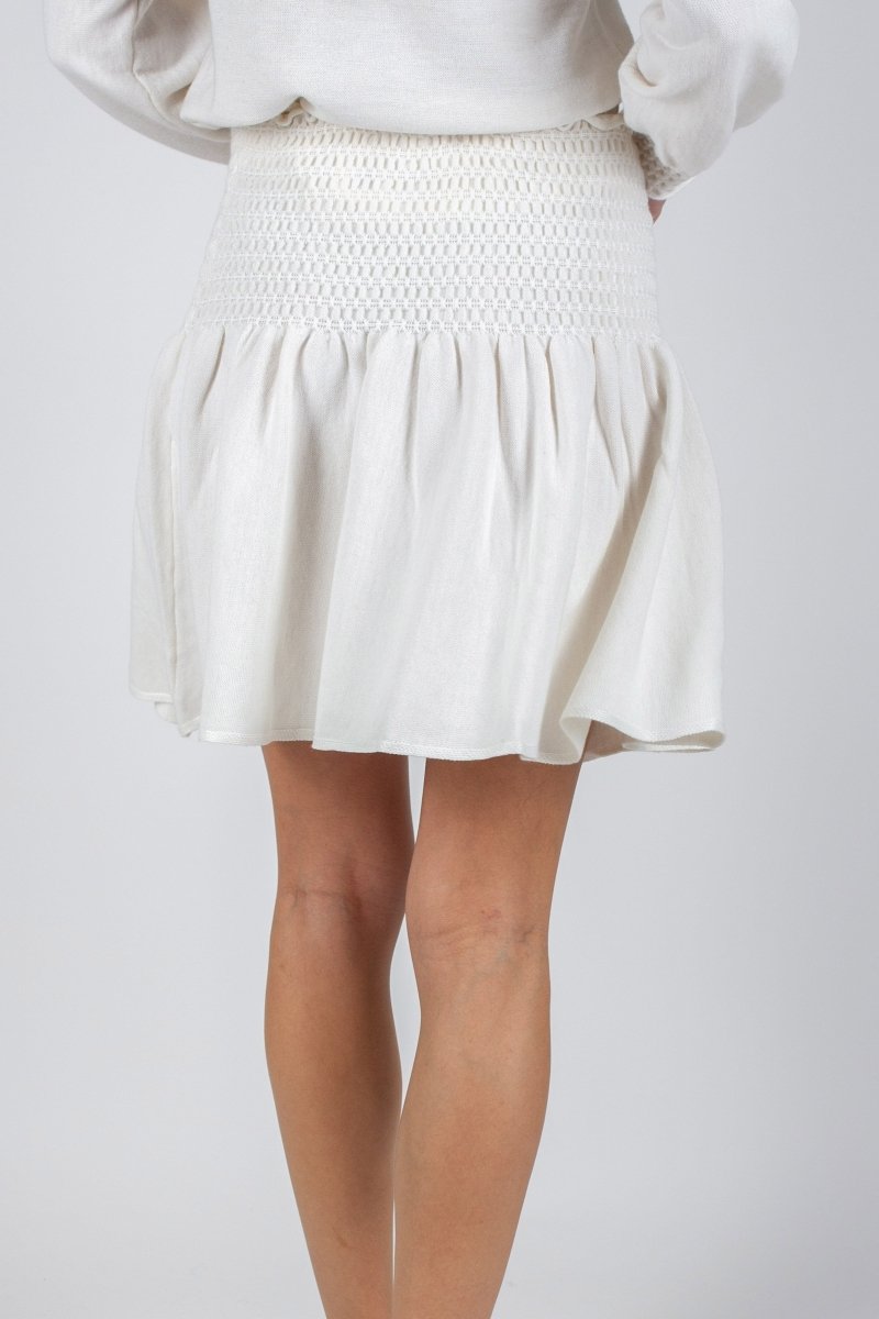 SHELBY SKIRT 20&quot; (IVORY) - Skirt - Yakira Bella