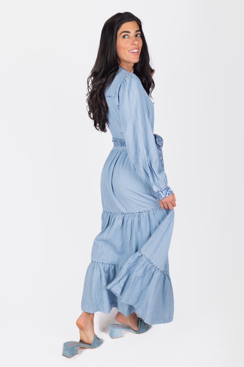 SHEVA DRESS (BLUE) - Dress - Yakira Bella