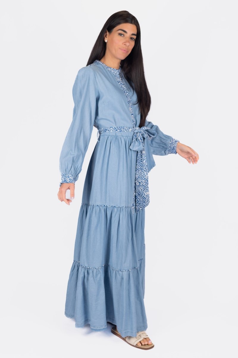 SHEVA DRESS (BLUE) - Dress - Yakira Bella