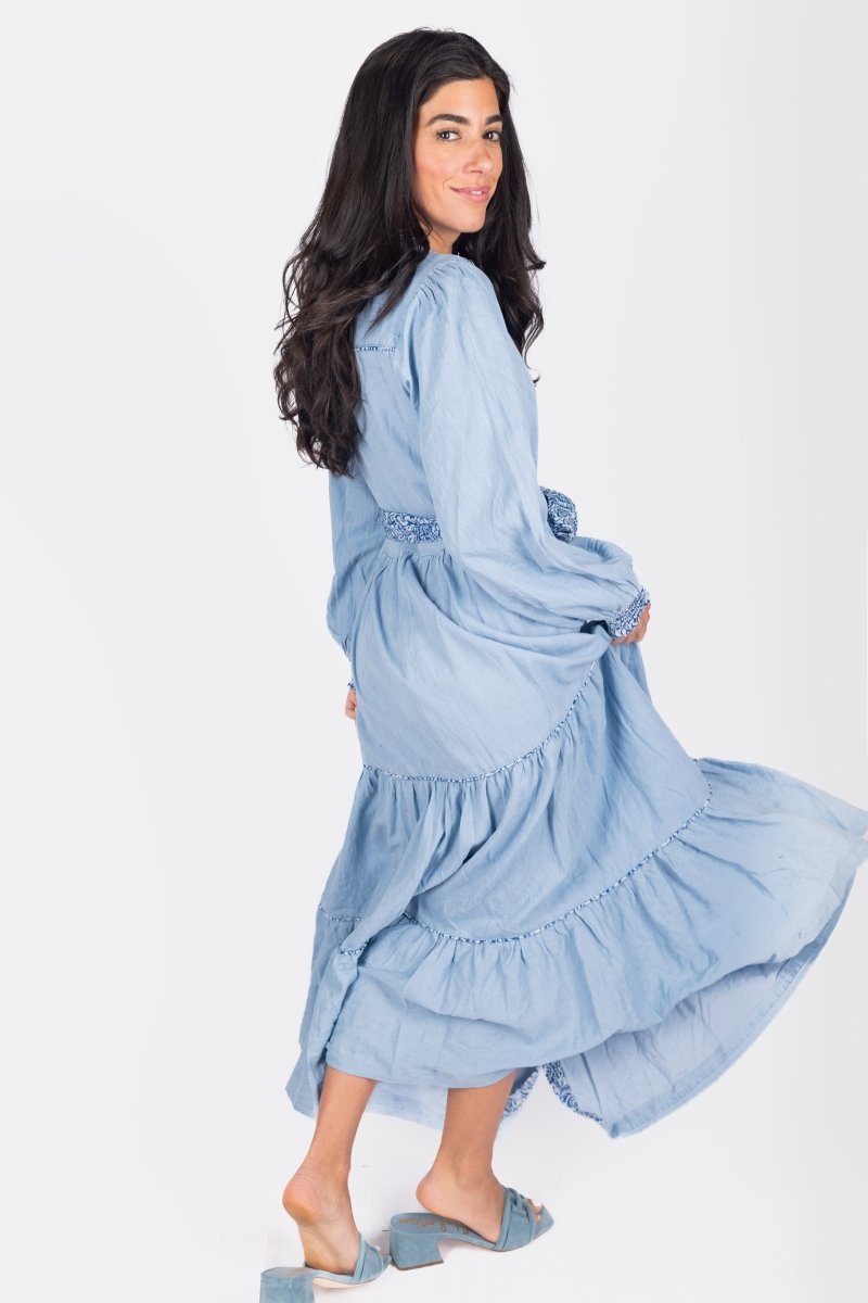 SHEVA DRESS (BLUE) - Dress - Yakira Bella