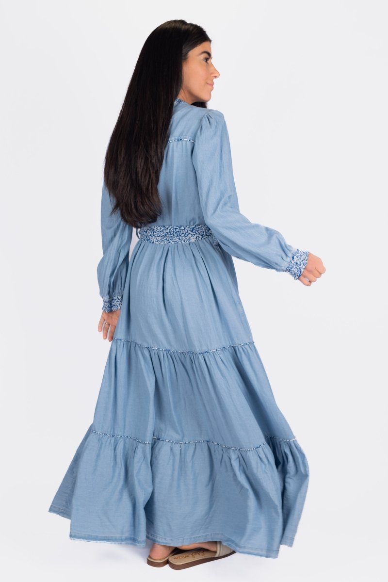 SHEVA DRESS (BLUE) - Dress - Yakira Bella