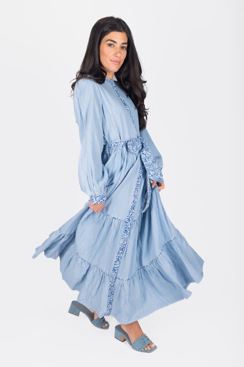 SHEVA DRESS (BLUE) - Dress - Yakira Bella