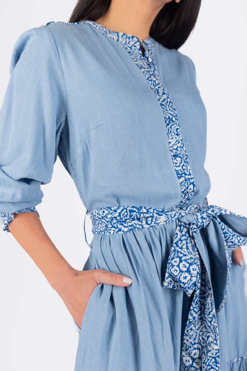 SHEVA DRESS (BLUE) - Dress - Yakira Bella