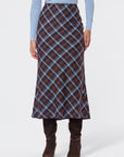 Elenia Skirt (Brown Plaid)