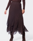 Aimee Skirt (Dark Brown)