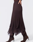 Aimee Skirt (Dark Brown)