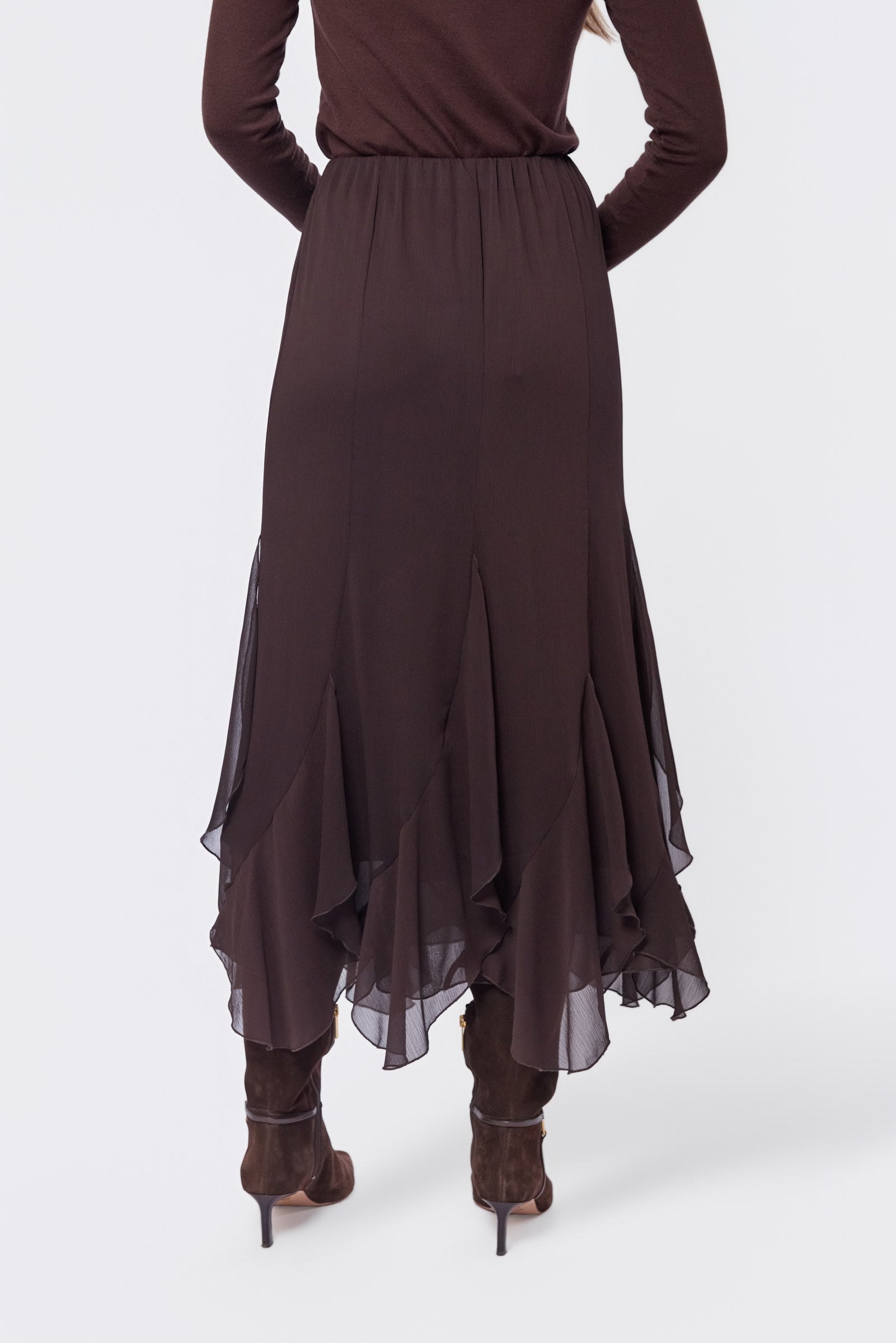 Aimee Skirt (Dark Brown)
