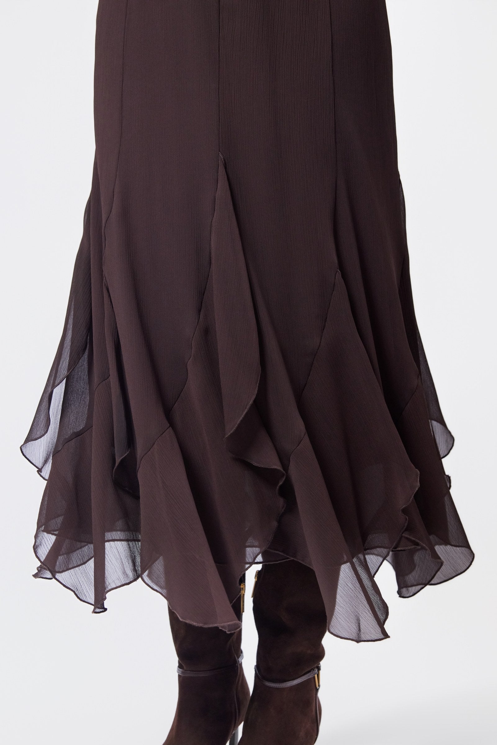 Aimee Skirt (Dark Brown)