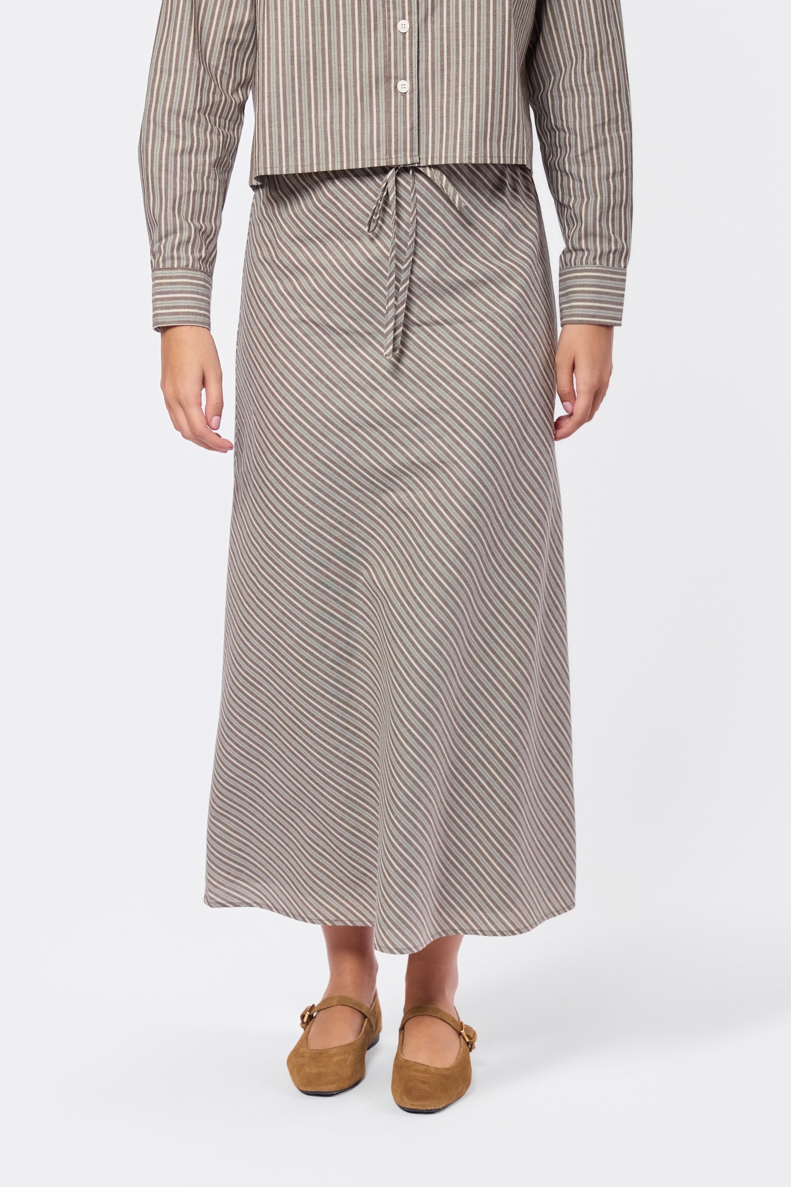 Anita Skirt (Brown/Sage)