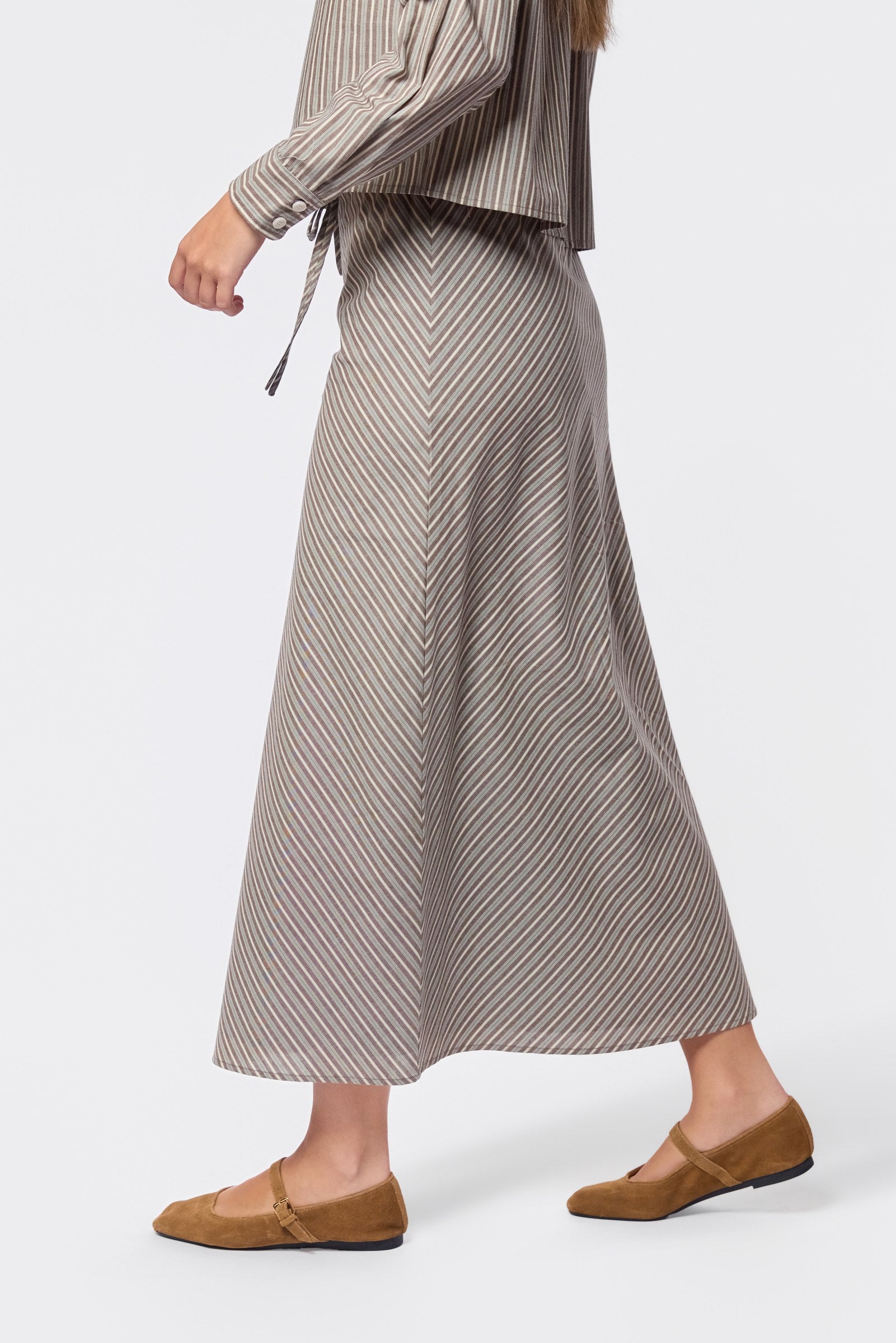 Anita Skirt (Brown/Sage)