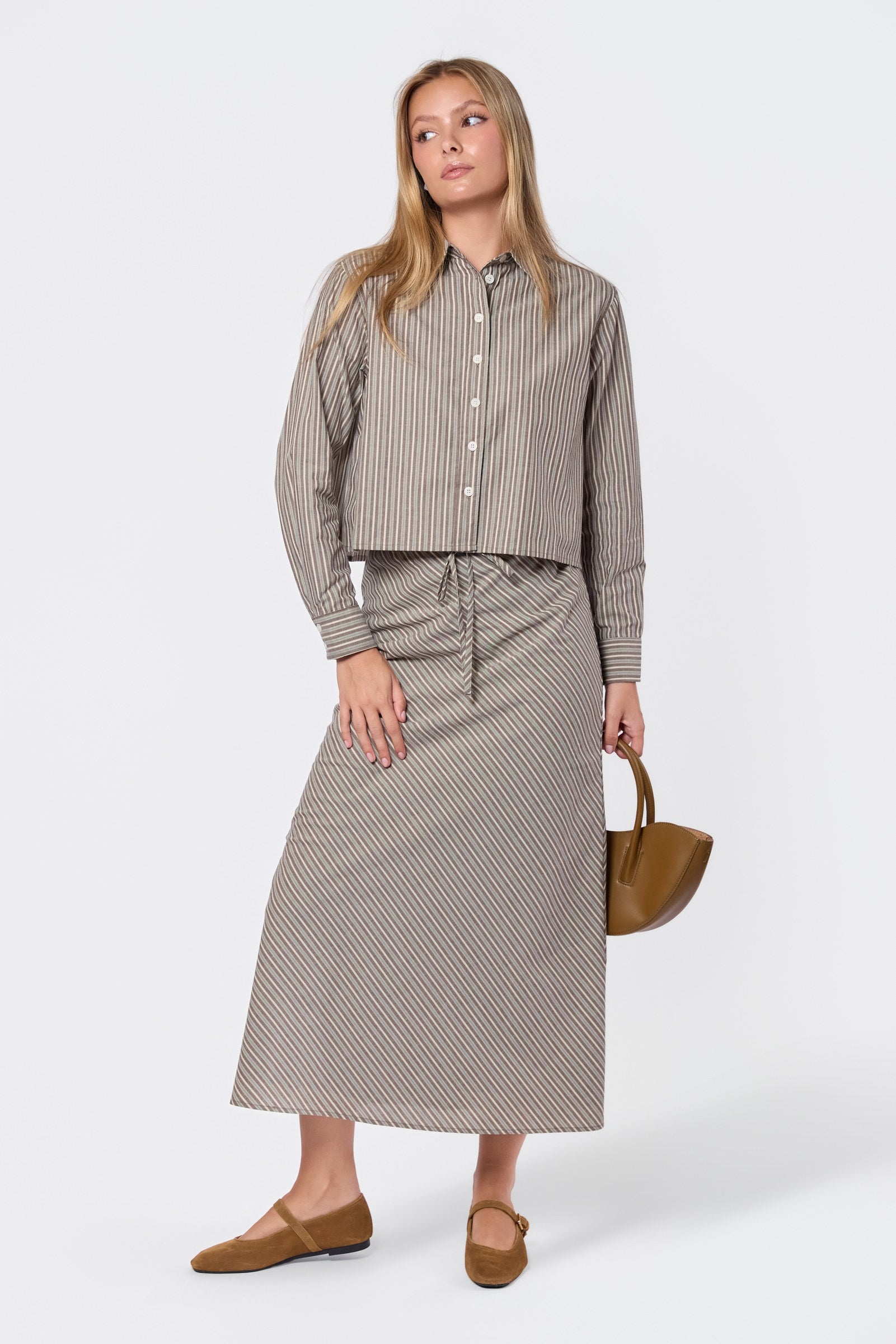 Anita Skirt (Brown/Sage)