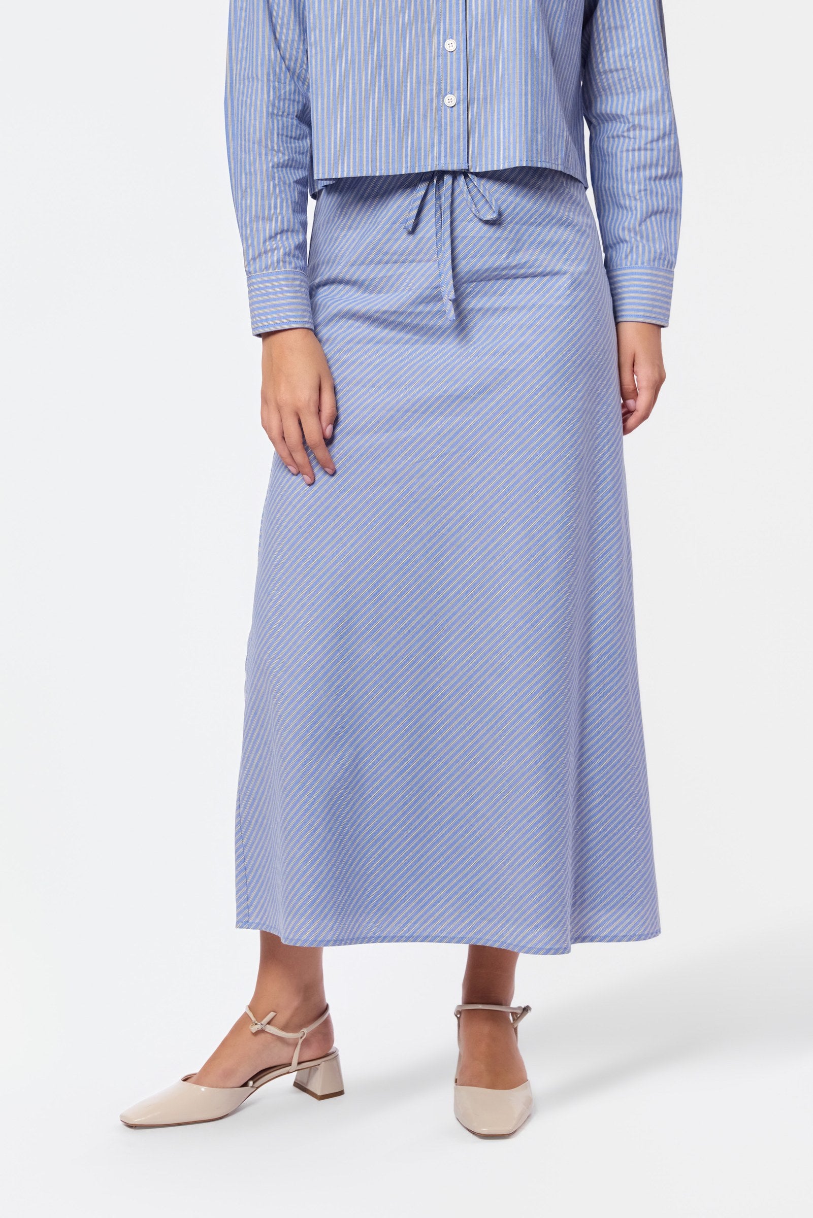Anita Skirt (Blue/Beige)