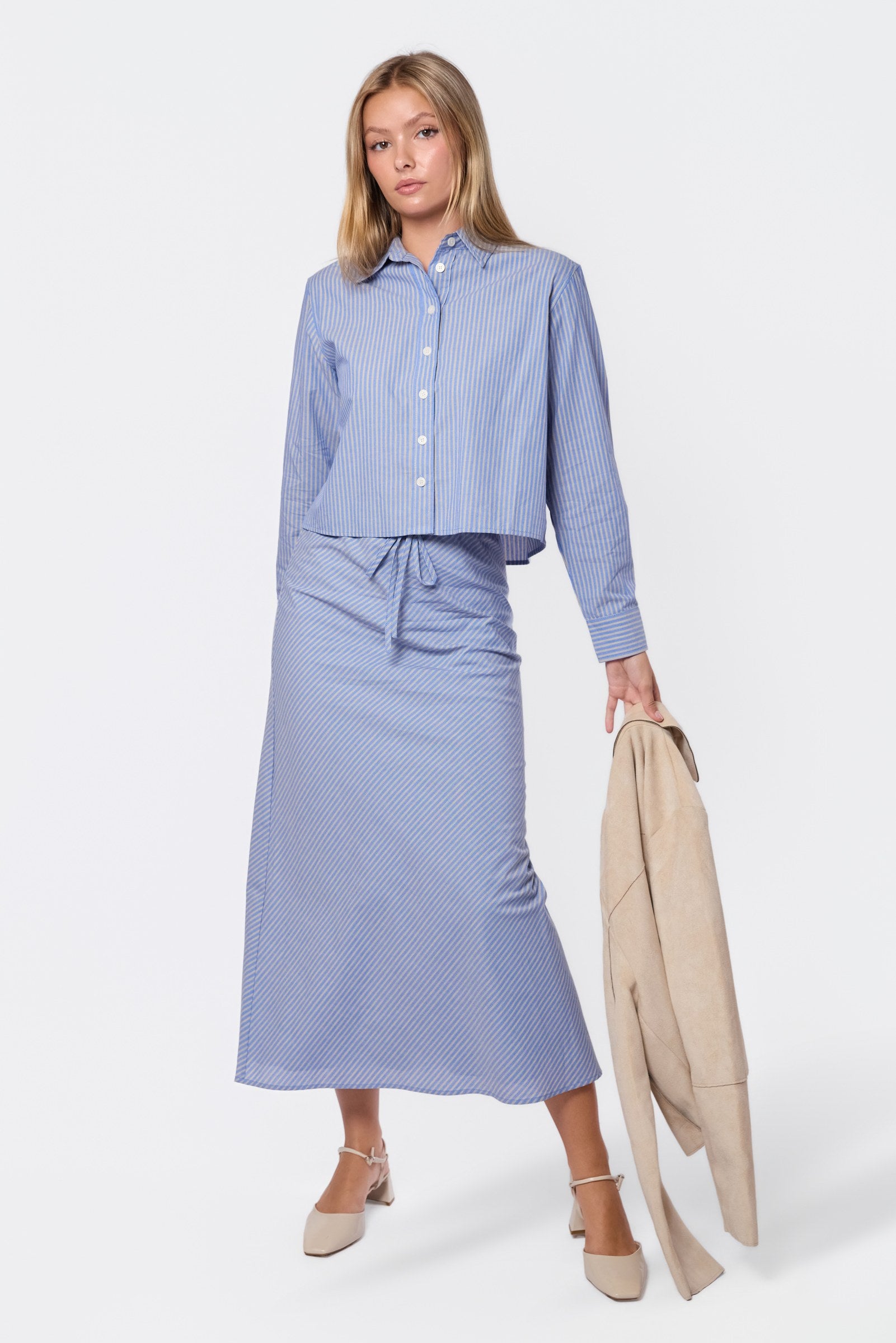 Anita Skirt (Blue/Beige)