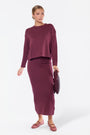 Medina Skirt (Burgundy)