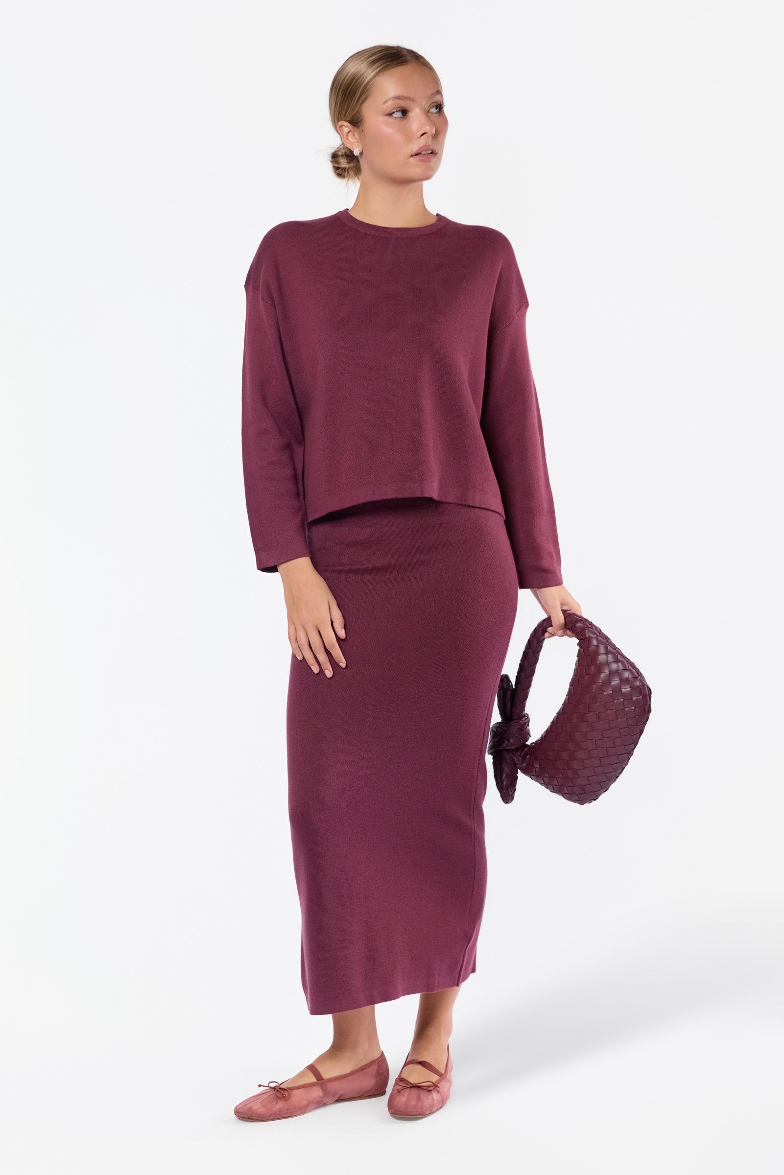 Medina Skirt (Burgundy)