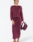 Medina Skirt (Burgundy)