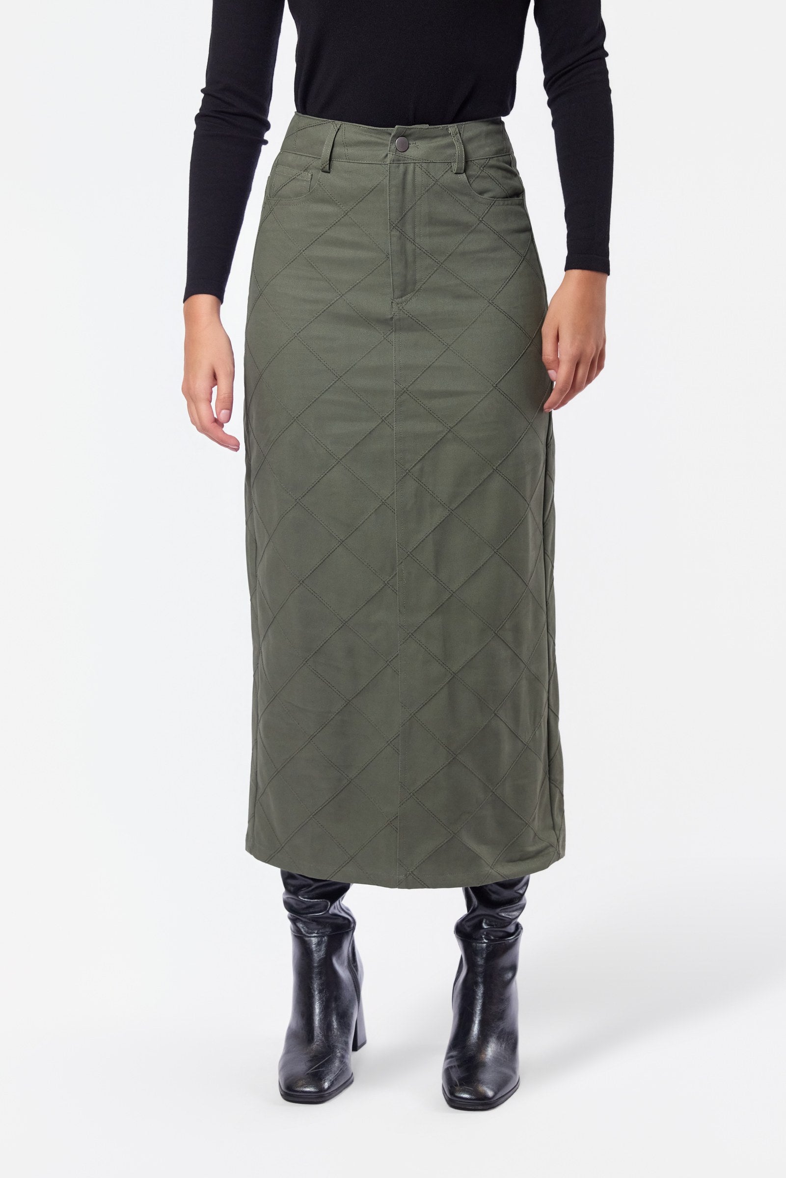 Indra Skirt (Olive Green)