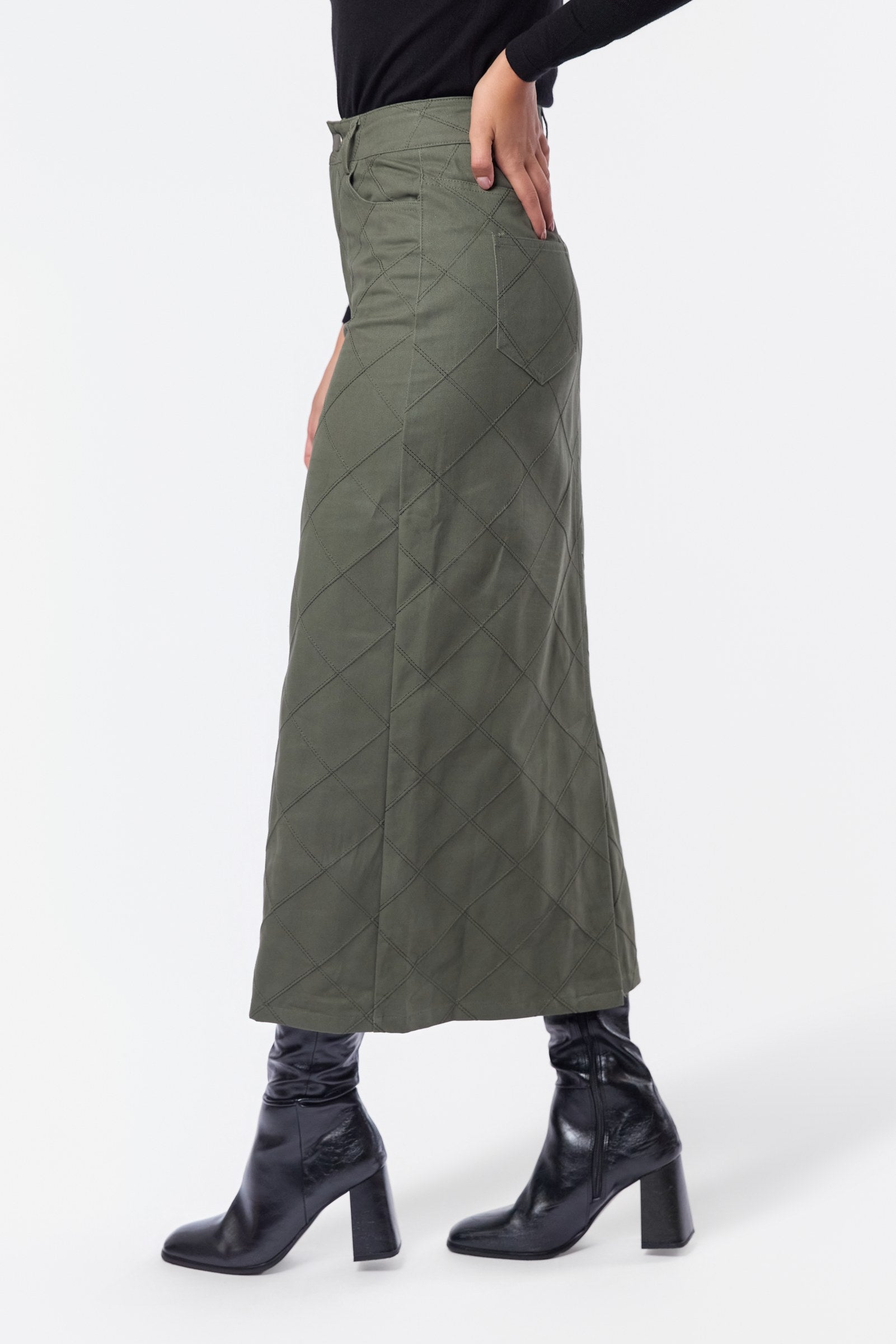 Indra Skirt (Olive Green)