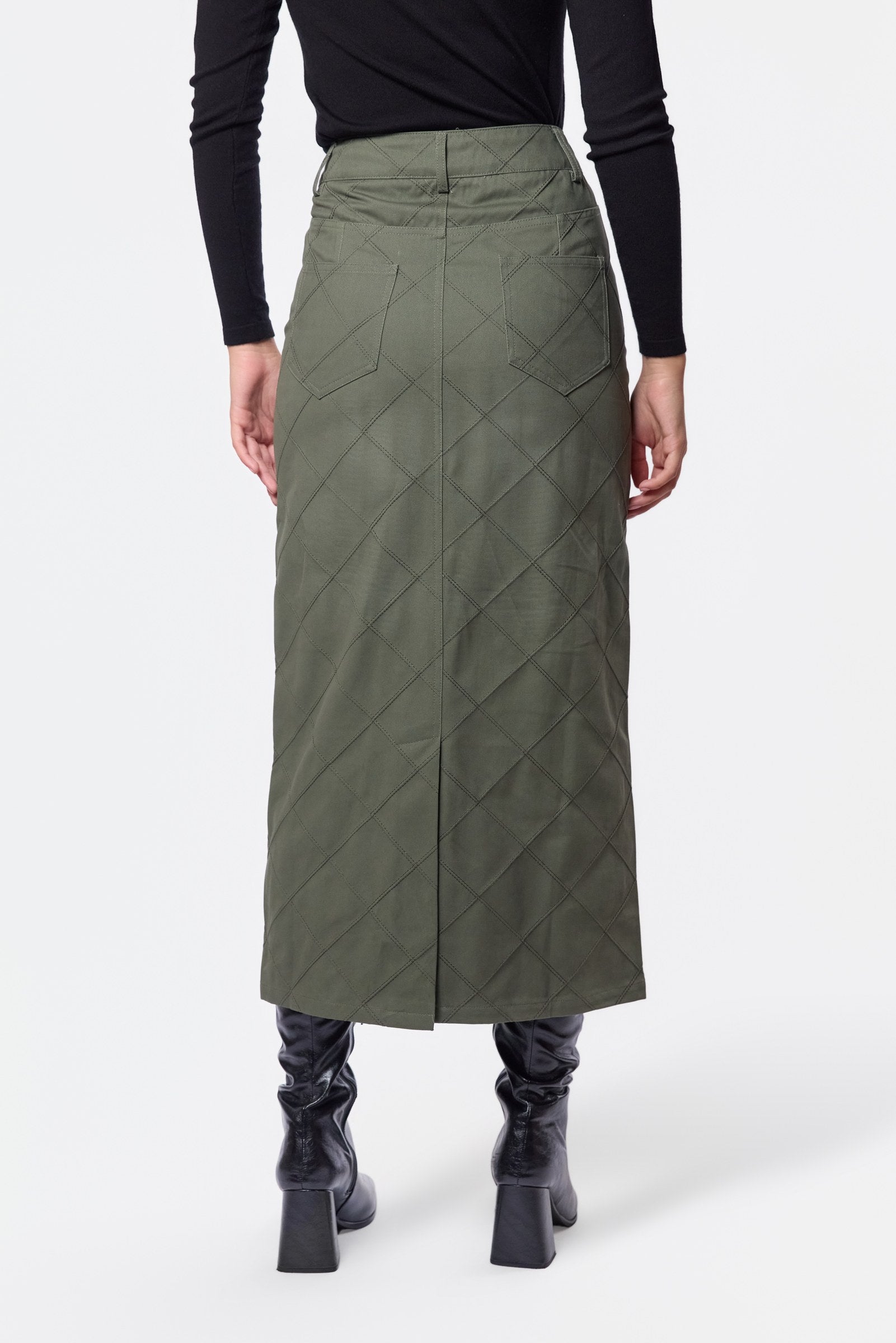 Indra Skirt (Olive Green)