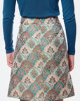 Roselle Skirt (Mint/Brown)