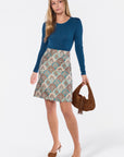 Roselle Skirt (Mint/Brown)