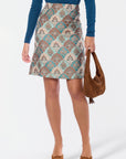Roselle Skirt (Mint/Brown)