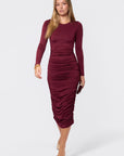 Lenny Dress (Burgundy)