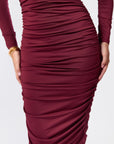 Lenny Dress (Burgundy)