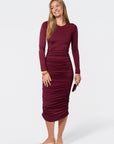 Lenny Dress (Burgundy)