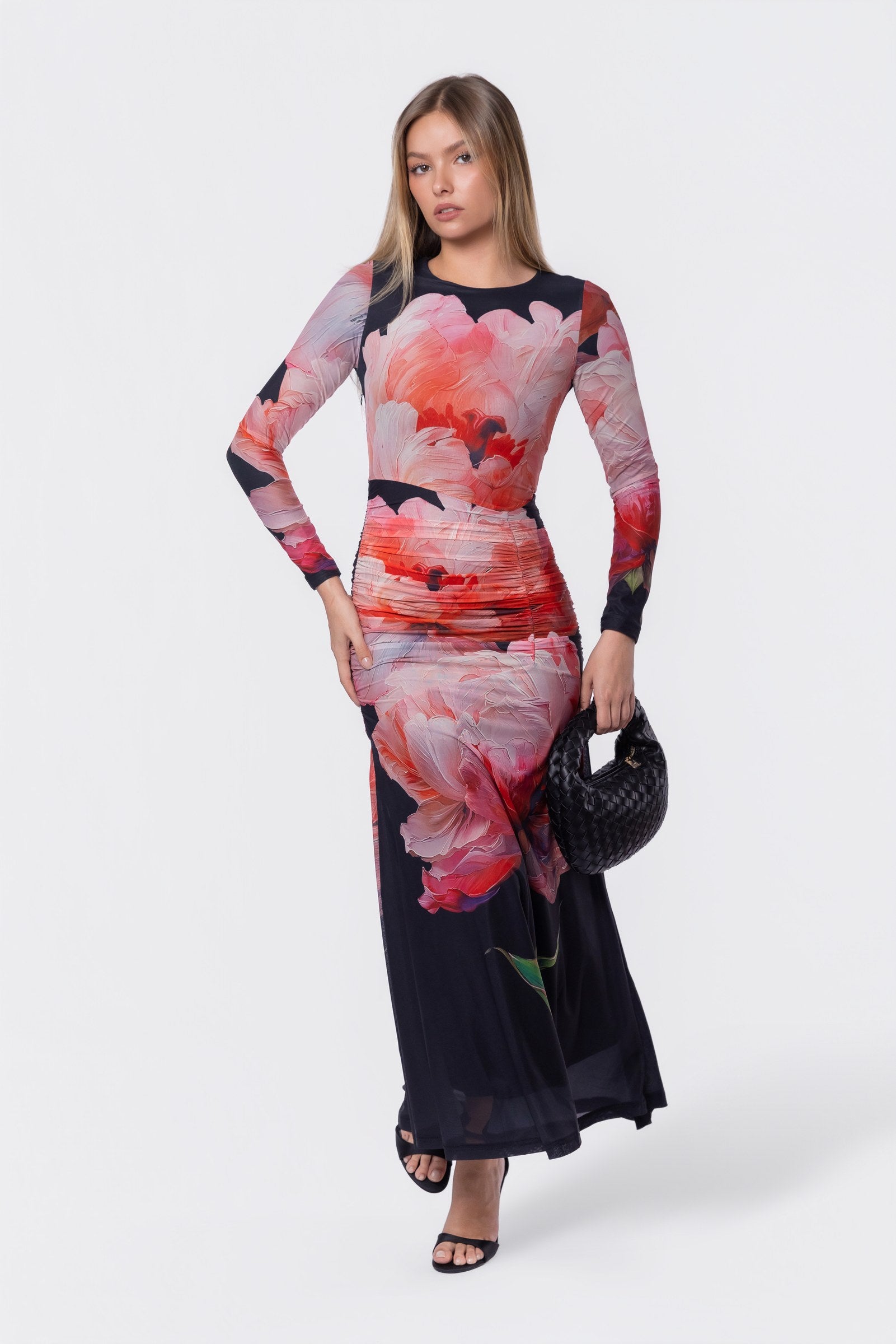 Juliana Dress (Black Ground)