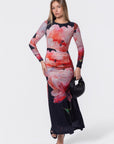 Juliana Dress (Black Ground)