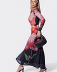 Juliana Dress (Black Ground)