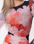 Juliana Dress (Black Ground)