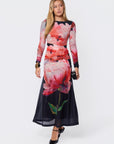 Juliana Dress (Black Ground)