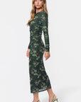 Alia Dress (Olive Green Ground)