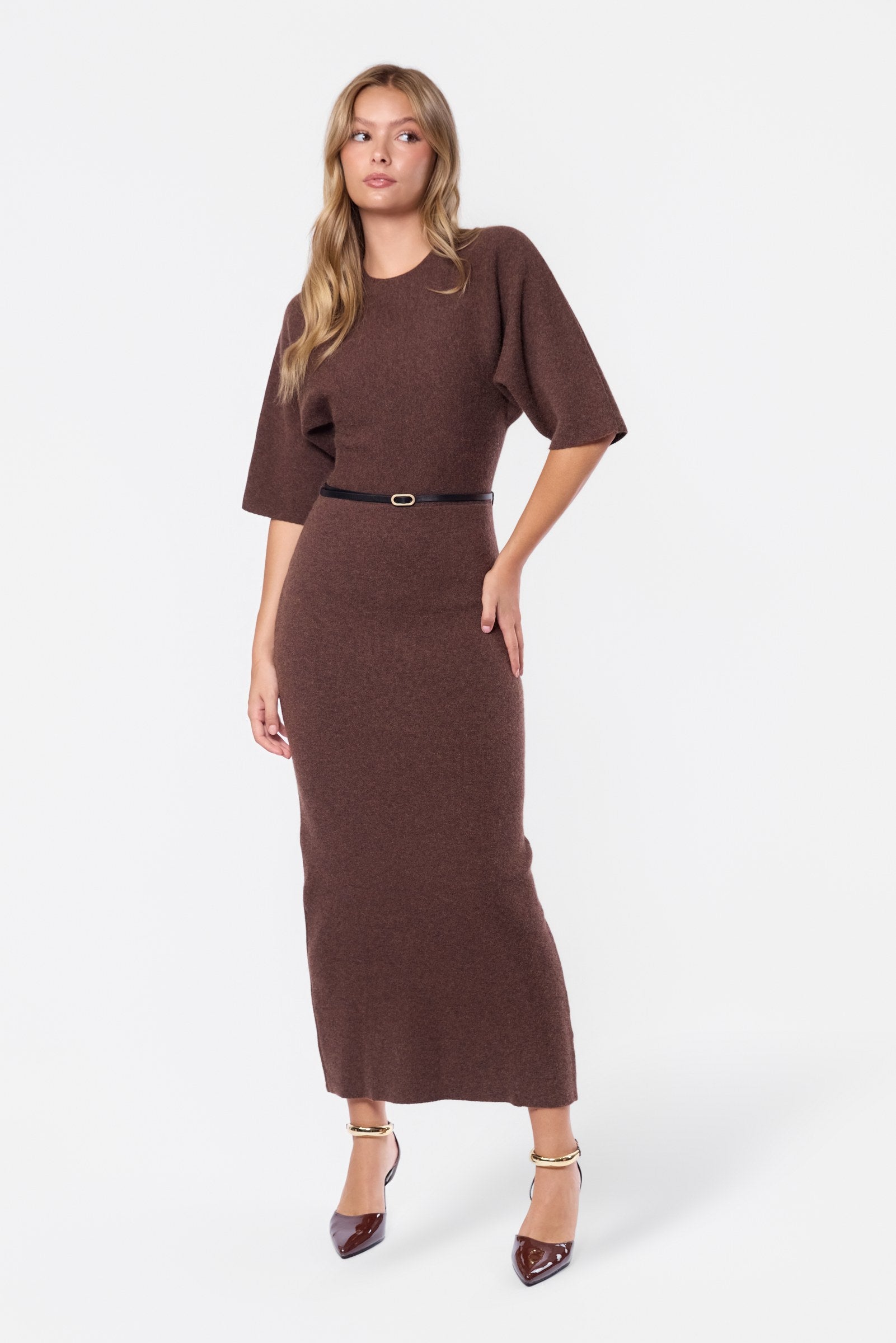 Larisa Dress (Brown)