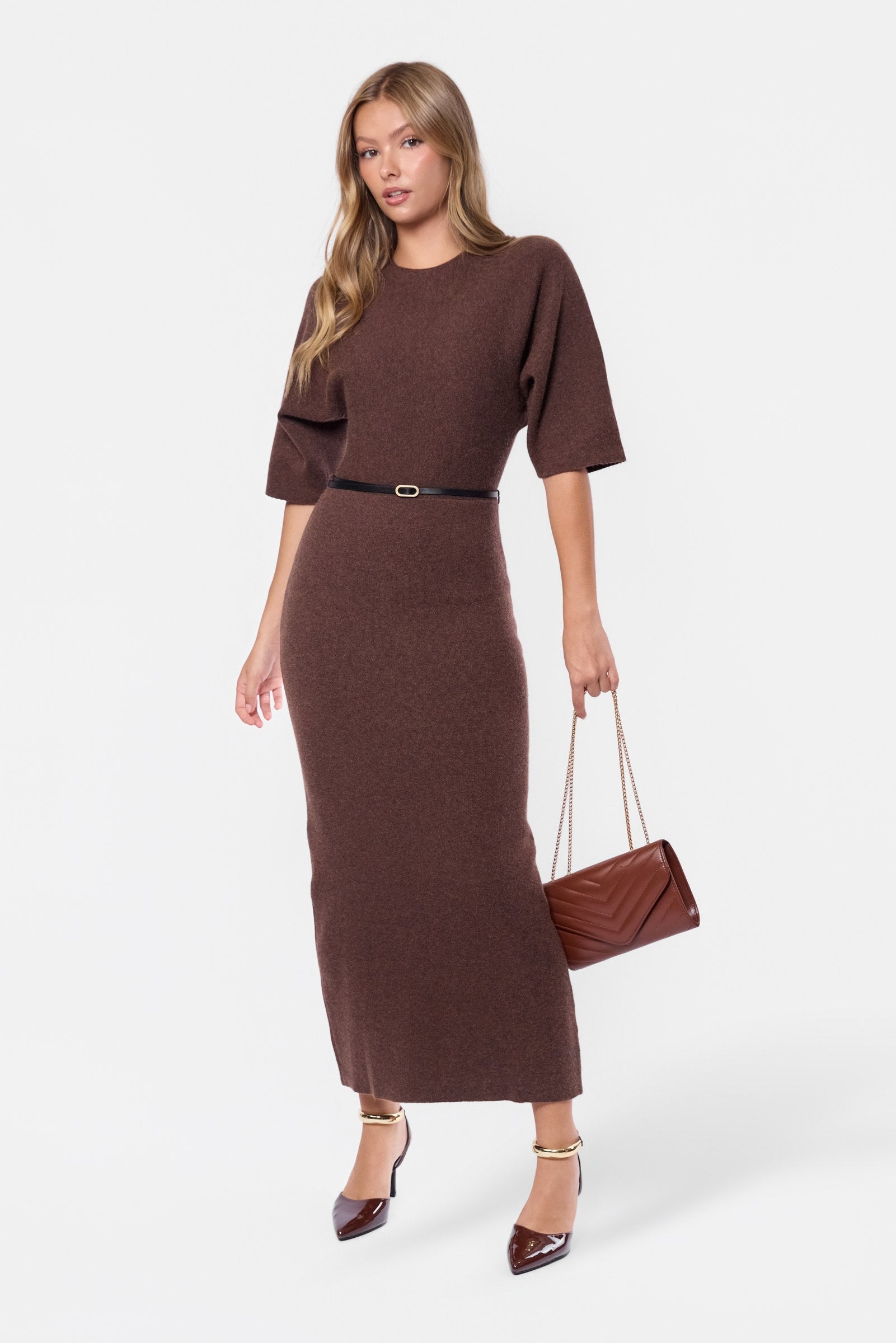 Larisa Dress (Brown)