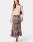 Natalia Skirt (Burgundy Teal)