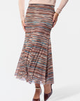 Natalia Skirt (Burgundy Teal)