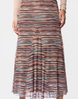 Natalia Skirt (Burgundy Teal)