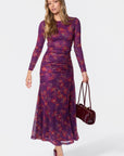 Juliana Dress (Purple Ground)