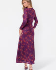 Juliana Dress (Purple Ground)
