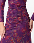 Juliana Dress (Purple Ground)