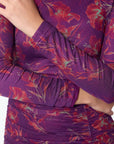 Juliana Dress (Purple Ground)