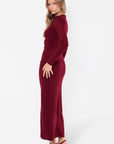 Regina Dress (Burgundy)