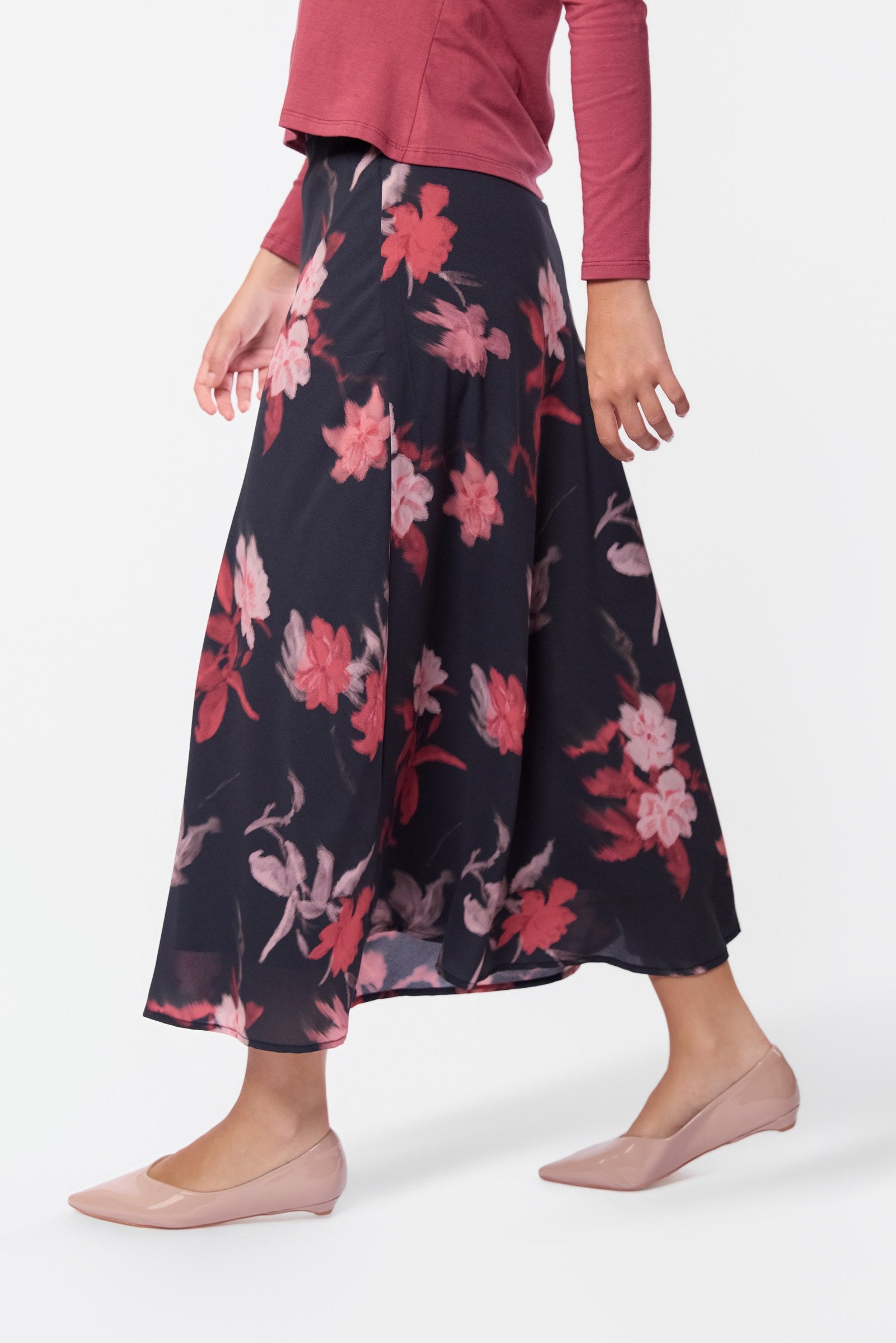 Dakota Skirt (Black Pink)
